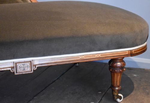 SUPERB QUALITY VICTORIAN CHAISE LONGUE - ADDITIONAL PHOTO 7
