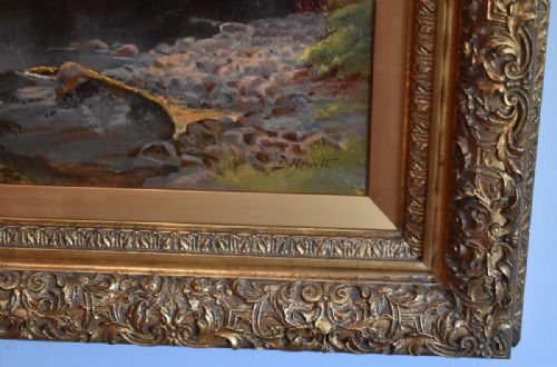 PAIR OF OIL PAINTINGS BY DAVID HEWITT - ADDITIONAL PHOTO 9