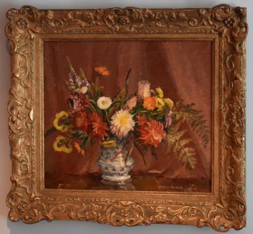 FLORAL STILL LIFE OIL PAINTING BY HERMIONE HAMMOND 19102005 - ADDITIONAL PHOTO 1