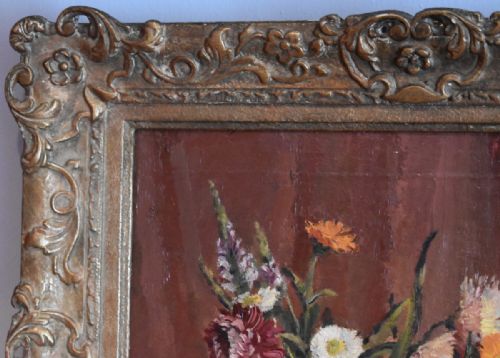 FLORAL STILL LIFE OIL PAINTING BY HERMIONE HAMMOND 19102005 - ADDITIONAL PHOTO 5