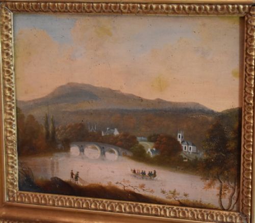 VICTORIAN SCOTTISH LANDSCAPE OIL PAINTING - ADDITIONAL PHOTO 2