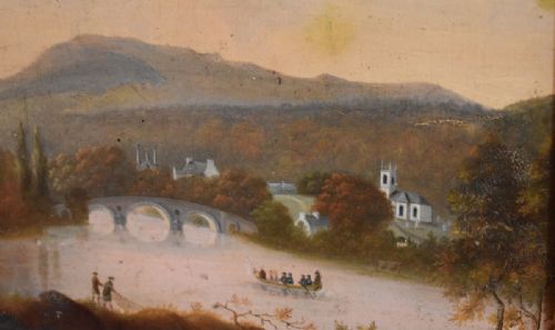 VICTORIAN SCOTTISH LANDSCAPE OIL PAINTING - ADDITIONAL PHOTO 5