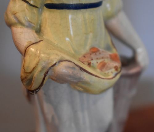 PAIR OF EARLY STAFFORDSHIRE GEORGIAN FIGURES - ADDITIONAL PHOTO 6