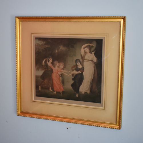 fine print 'the gower family' after romney - CATEGORY: ANTIQUE ART - DATED 1900