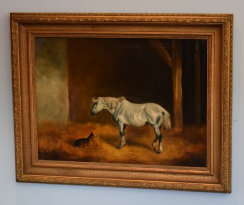 FINE PAIR OF VICTORIAN OIL PAINTINGS BY WHEELER - ADDITIONAL PHOTO 1