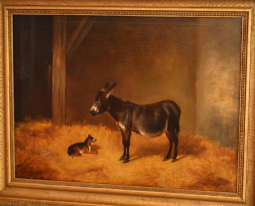 FINE PAIR OF VICTORIAN OIL PAINTINGS BY WHEELER - ADDITIONAL PHOTO 3