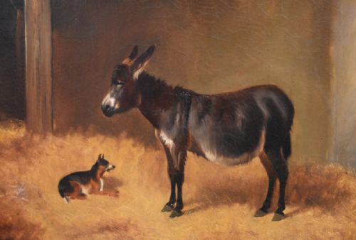FINE PAIR OF VICTORIAN OIL PAINTINGS BY WHEELER - ADDITIONAL PHOTO 5