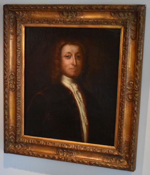 GEORGIAN PORTRAIT OF A GENTLEMAN OIL PAINTING - ADDITIONAL PHOTO 3