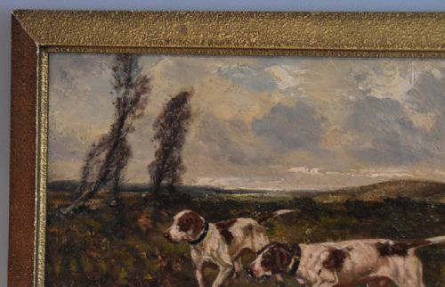 FINE OIL PAINTING OF DOGS IN LANDSCAPE SETTING - ADDITIONAL PHOTO 6