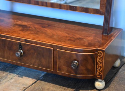 FINE REGENCY MAHOGANY DRESSING TABLE MIRROR - ADDITIONAL PHOTO 4