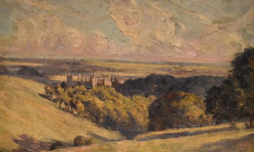 ARUNDEL CASTLE OIL PAINTING BY CECIL ROSSBURNETT - ADDITIONAL PHOTO 4