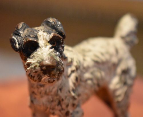 COLD PAINTED BRONZE DOG - ADDITIONAL PHOTO 2