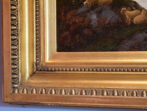 LANDSCAPE OIL PAINTING BY JOHN JOSEPH HUGHES 18201909 - ADDITIONAL PHOTO 5