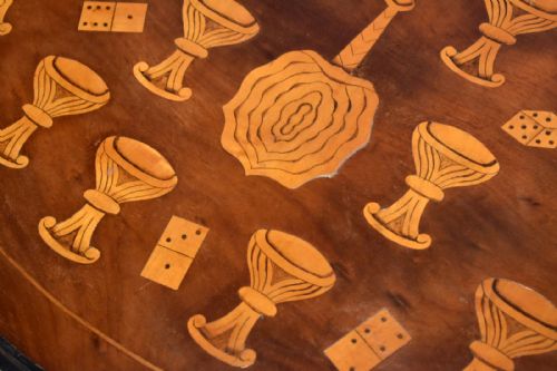 VERY UNUSUAL VICTORIAN INLAID MAHOGANY TRAY - ADDITIONAL PHOTO 5