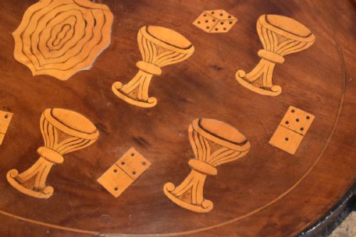 VERY UNUSUAL VICTORIAN INLAID MAHOGANY TRAY - ADDITIONAL PHOTO 6