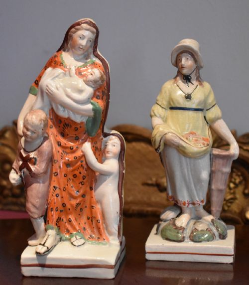 TWO GEORGIAN PEARLWARE FIGURES - ADDITIONAL PHOTO 1