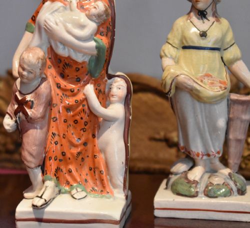 TWO GEORGIAN PEARLWARE FIGURES - ADDITIONAL PHOTO 4