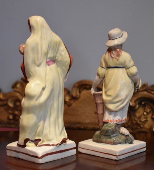 TWO GEORGIAN PEARLWARE FIGURES - ADDITIONAL PHOTO 5