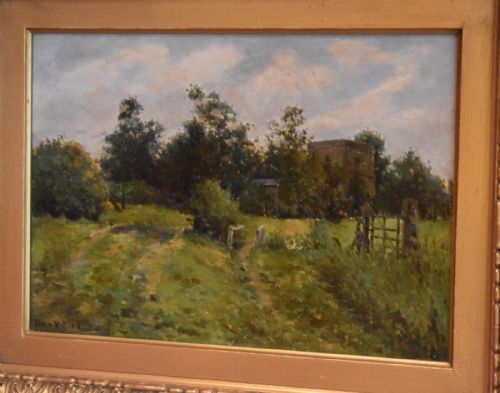 OIL PAINTING OF ST CLEMENT'S CHURCH SKEGNESS BY FPKIRK - ADDITIONAL PHOTO 1