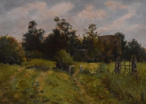 OIL PAINTING OF ST CLEMENT'S CHURCH SKEGNESS BY FPKIRK - ADDITIONAL PHOTO 3