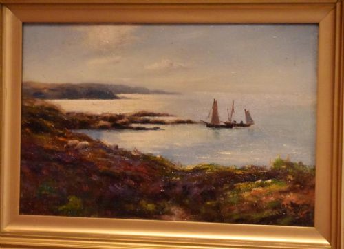 PAIR OF OIL PAINTINGS OF THE ISLE OF MAN - ADDITIONAL PHOTO 3