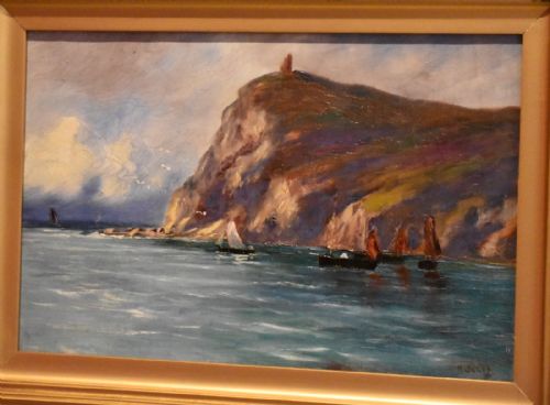 PAIR OF OIL PAINTINGS OF THE ISLE OF MAN - ADDITIONAL PHOTO 5