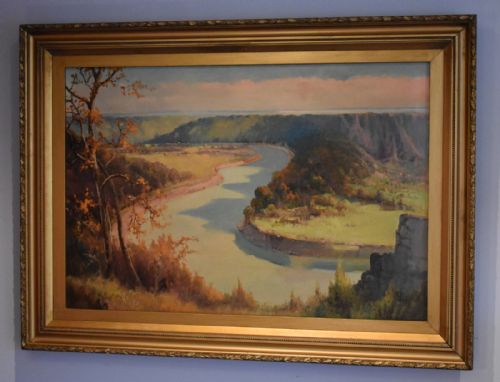 fig 2. landscape oil painting by Edgar James Mayberry 1887-1964