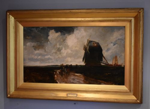 superb oil painting by edwin ellis rba 18411895 - CATEGORY: ANTIQUE ART - DATED 1870