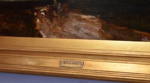 SUPERB OIL PAINTING BY EDWIN ELLIS RBA 18411895 - ADDITIONAL PHOTO 3