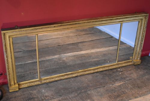 fine gilt overmantle mirror - CATEGORY: ANTIQUE MIRRORS - DATED 1880