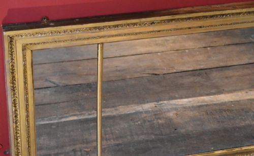 FINE GILT OVERMANTLE MIRROR - ADDITIONAL PHOTO 4