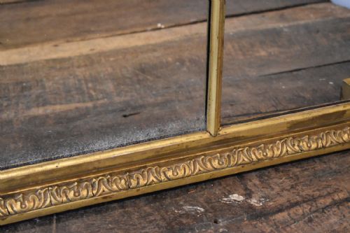 FINE GILT OVERMANTLE MIRROR - ADDITIONAL PHOTO 6