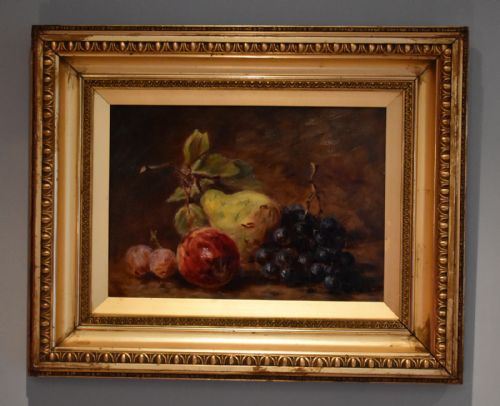 PAIR OF STILL LIFE OIL PAINTINGS OF FRUIT - ADDITIONAL PHOTO 2