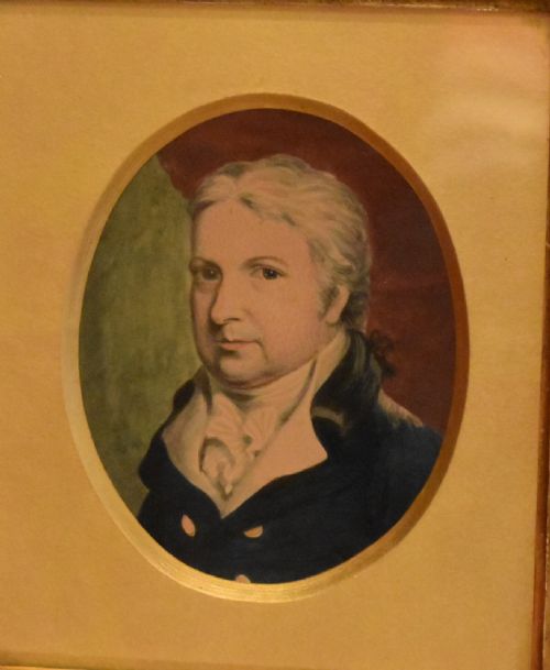 GEORGIAN MINIATURE WATERCOLOUR PORTRAIT OF A GENTLEMAN - ADDITIONAL PHOTO 2