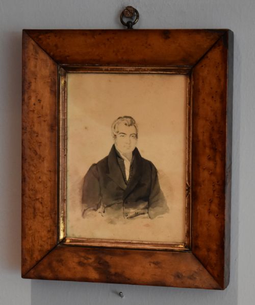 regency miniature portrait of a gentleman - CATEGORY: ANTIQUE ART - DATED REGENCY