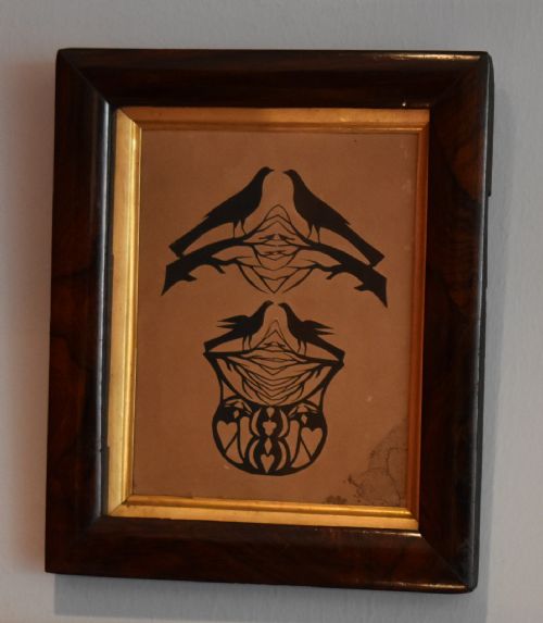 PAIR OF UNUSUAL VICTORIAN SILHOUETTE PICTURES - ADDITIONAL PHOTO 2