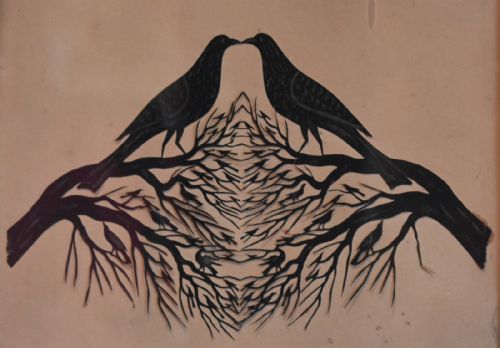 PAIR OF UNUSUAL VICTORIAN SILHOUETTE PICTURES - ADDITIONAL PHOTO 4