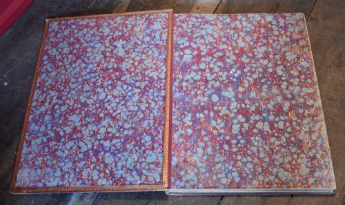 HUGE VICTORIAN LEATHER BOUND ART BOOK - ADDITIONAL PHOTO 2