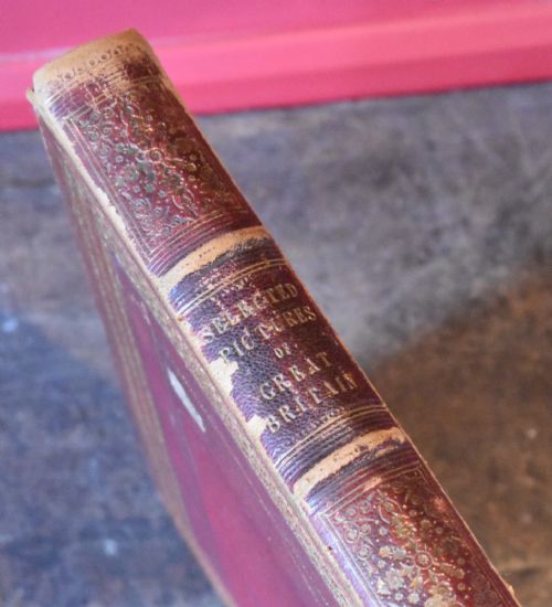 HUGE VICTORIAN LEATHER BOUND ART BOOK - ADDITIONAL PHOTO 6