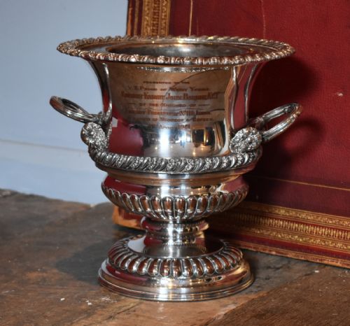 fine silver plate wine cooler - CATEGORY: ANTIQUE SILVER - DATED VICTORIAN