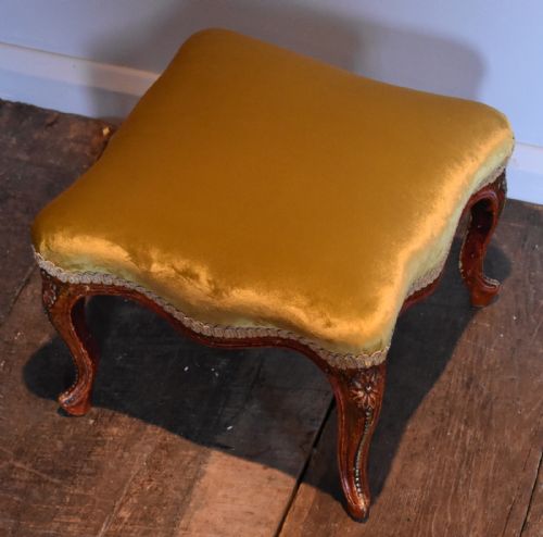 FINE REGENCY RED LACQUER FOOTSTOOL - ADDITIONAL PHOTO 6