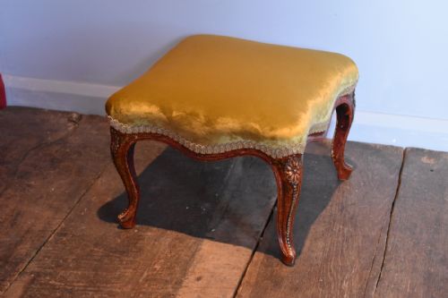FINE REGENCY RED LACQUER FOOTSTOOL - ADDITIONAL PHOTO 7
