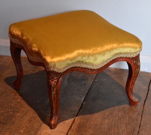 FINE REGENCY RED LACQUER FOOTSTOOL - ADDITIONAL PHOTO 9