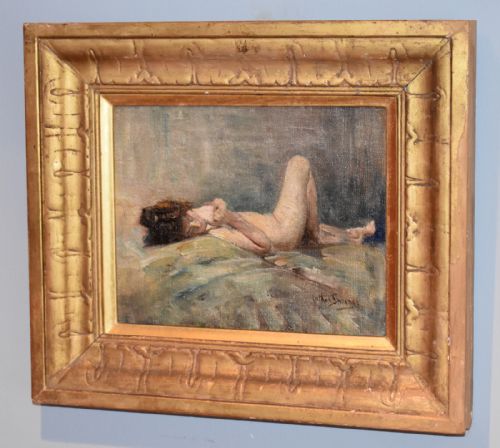OIL PAINTING OF A NUDE BY ARTHUR SPOONER RBA - ADDITIONAL PHOTO 5