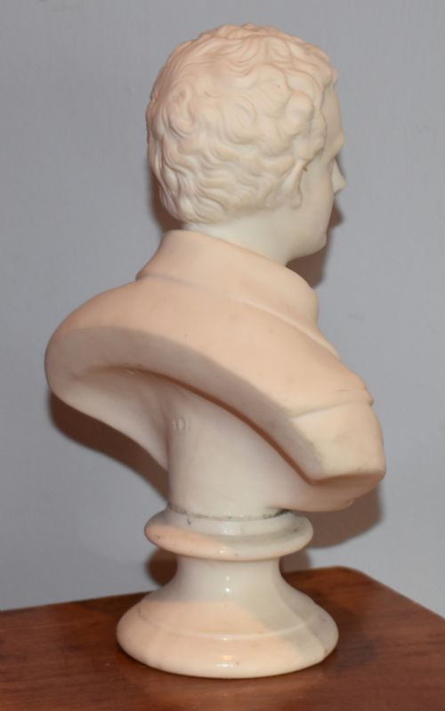 PARIAN BUST OF LORD BYRON BY JAMES AND THOMAS BEVINGTON - ADDITIONAL PHOTO 2