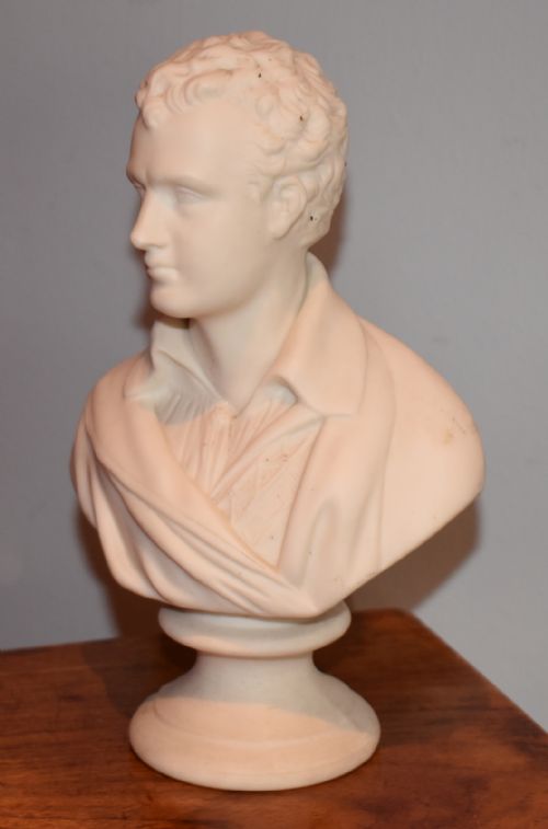 PARIAN BUST OF LORD BYRON BY JAMES AND THOMAS BEVINGTON - ADDITIONAL PHOTO 4