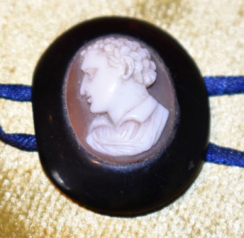 MINIATURE CAMEO OF LORD BYRON - ADDITIONAL PHOTO 1