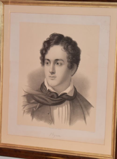 LARGE PORTRAIT PRINT OF LORD BYRON - ADDITIONAL PHOTO 2