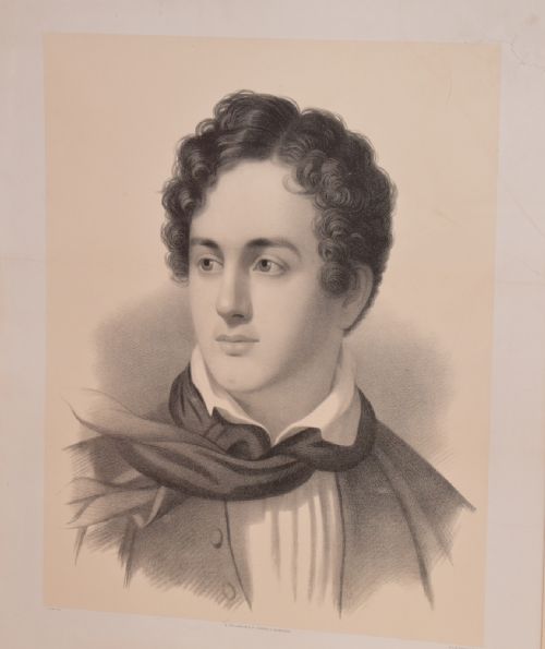 LARGE PORTRAIT PRINT OF LORD BYRON - ADDITIONAL PHOTO 3