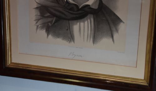 LARGE PORTRAIT PRINT OF LORD BYRON - ADDITIONAL PHOTO 5